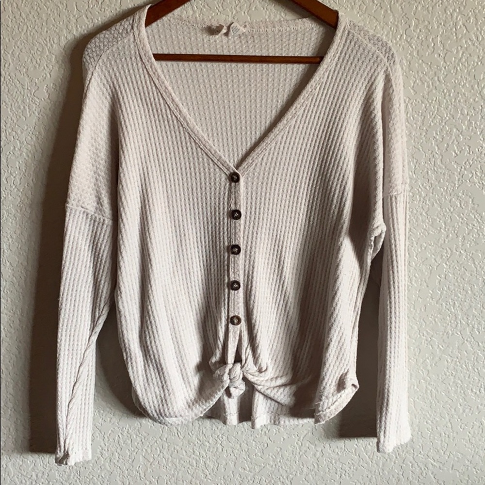 Tillys tie front long sleeve